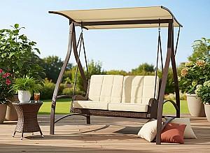 Leagan balansoar Chomik 166x130x170 cm KRE3132 Bej