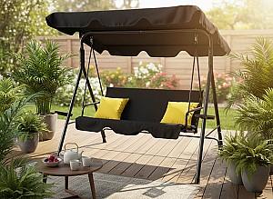 Leagan balansoar Chomik 170x118x153 cm KRE9689 Negru