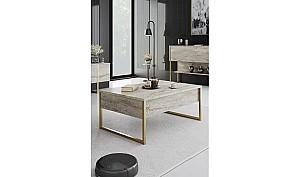Living Trendy Luxe Set Travertin Aur 180x47x30cm