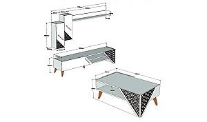 Living Trendy Beril 180x370x400 Nuc (Maro)