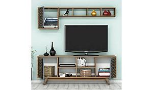 Living Trendy Inci 160x35x56.2cm Nuc(Maro)/ Albastru