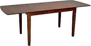 Set de masa si scaune Evelin HV-27V Burnish Oak + 4 scaune Wenyi Burnish Oak / Ekea12 Dark Brown