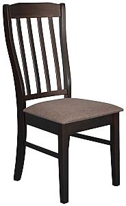 Set de masa si scaune Evelin HV-27V Chocolate + 4 scaune Wenyi Chocolate / Ekea12 Dark Brown