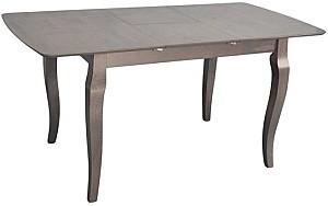 Set de masa si scaune Evelin HV-29V Antique Grey + 6 scaune Deepa R Antique Grey / Ekea12 Dark Brown